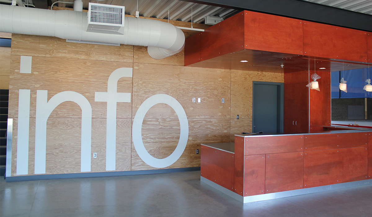 The information desk in the WVC Student Recreation Center